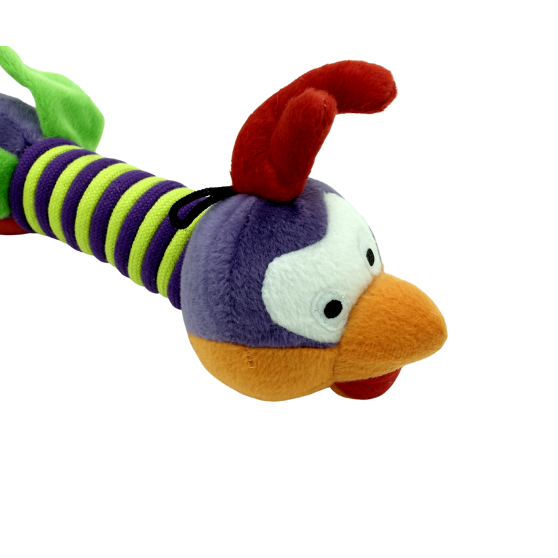 Billipets 長形毛絨棉繩發聲狗玩具｜渡渡鳥 30cm