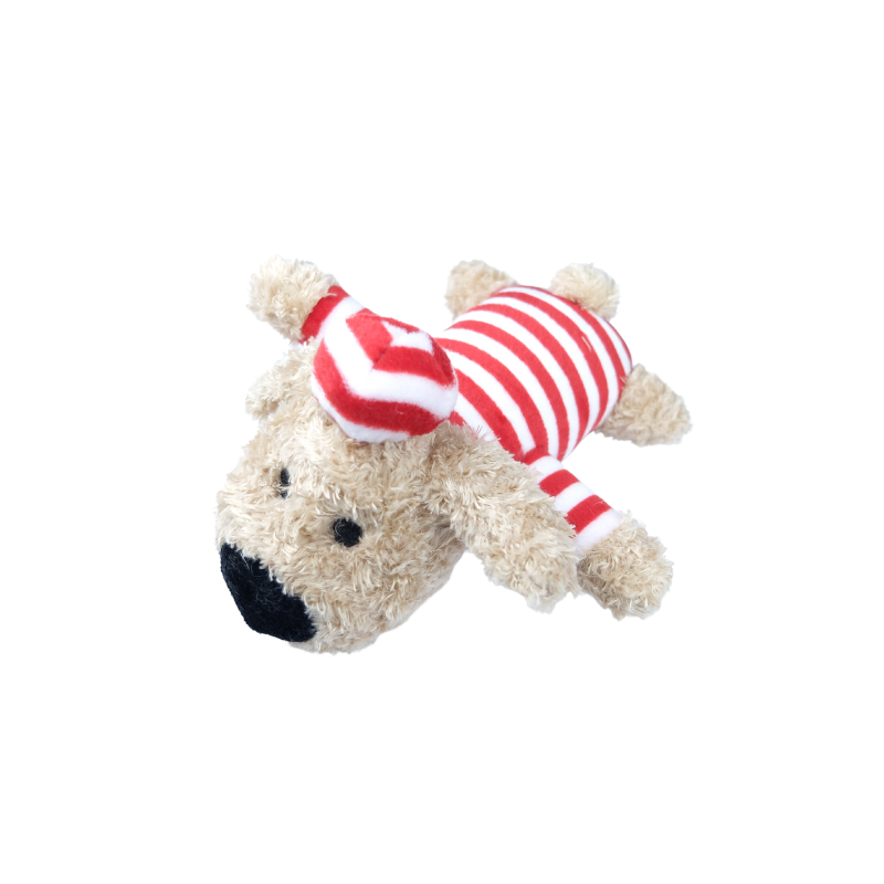 Billipets 超軟發聲狗玩具｜紅色囚犯造型 16cm