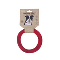 Billipets 新西蘭羊毛拉扯圈狗玩具｜紅色 15cm