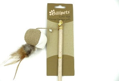 Billipets 木製貓波逗貓棒｜40cm
