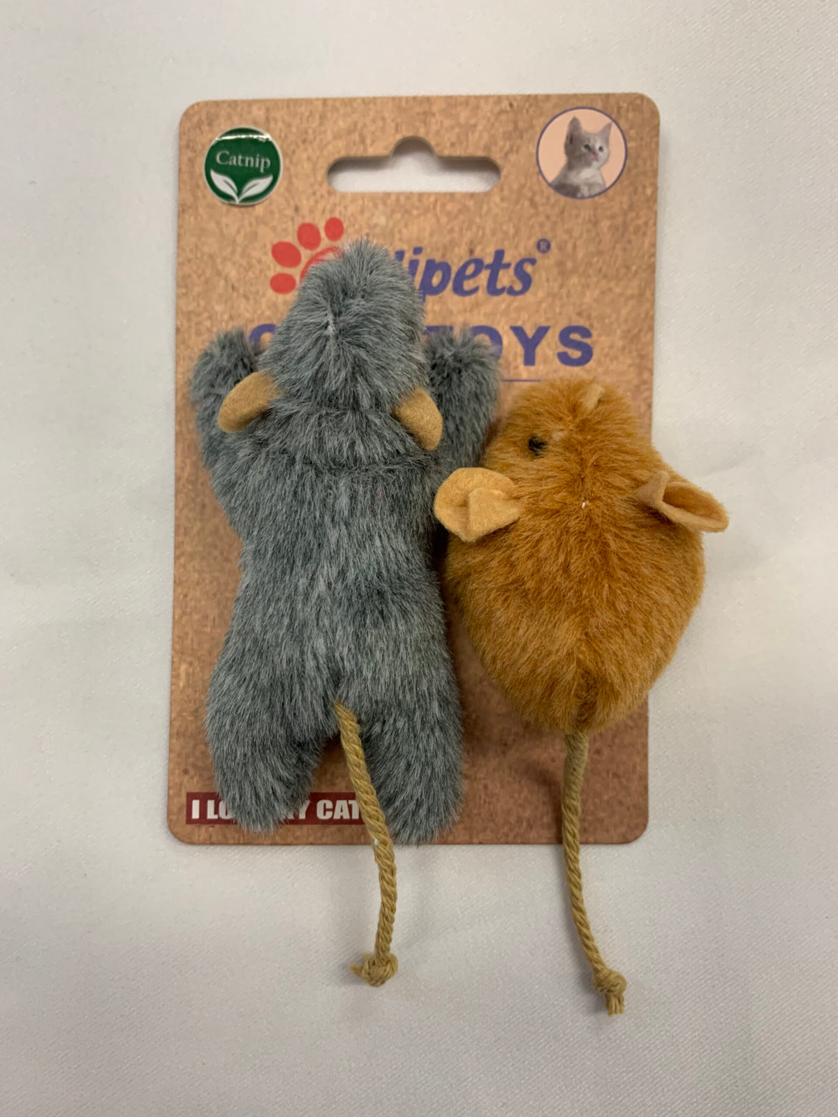Billipets 懶惰老鼠＋迷你老鼠貓玩具｜2件裝