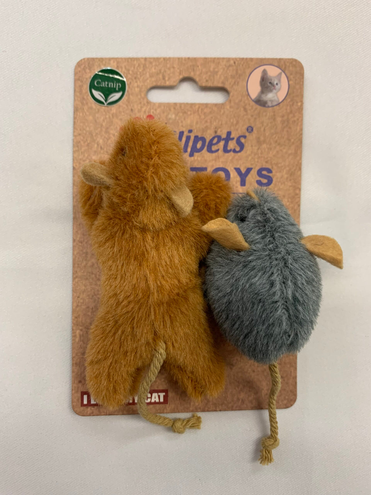 Billipets 懶惰老鼠＋迷你老鼠貓玩具｜2件裝