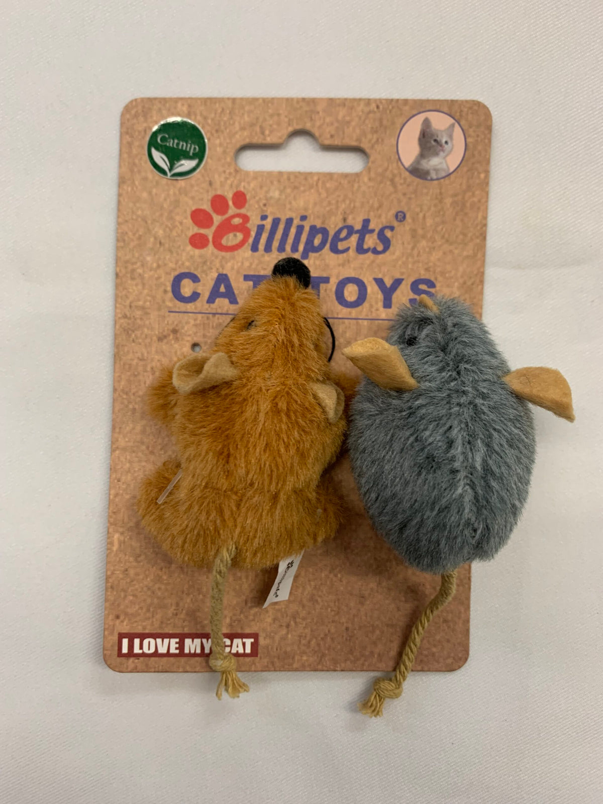Billipets 短毛老鼠＋迷你老鼠貓草玩具｜2件裝