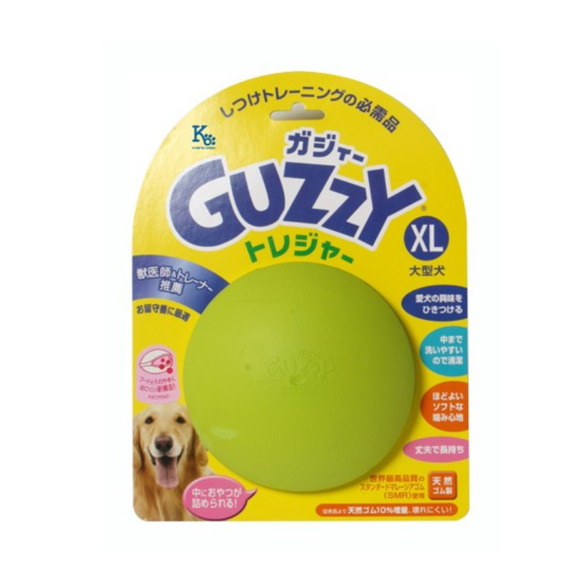 GUZZY 天然橡膠漏食狗玩具｜加大 XL・咀嚼互動